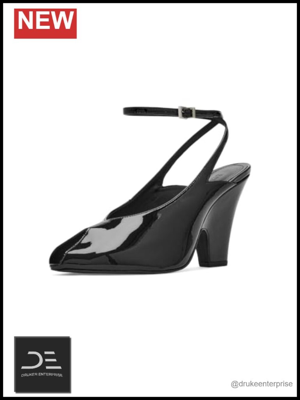 Leather Block Heel Peep Toe Pumps Women's Dress Shoes Architectural Heel